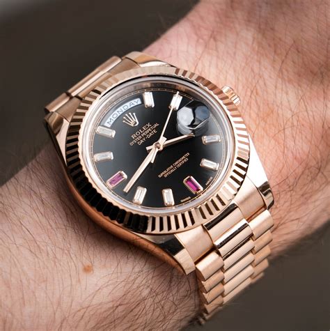 rolex rose gold black face|Rolex Rose gold Watches .